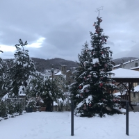 Lierna coperta di bianco candore