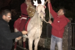 Babbo Natale e il suo cavallo "Fiocco"