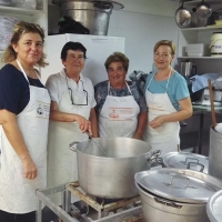 Le cuoche Michela, Fulvia, Loretta e Adriana