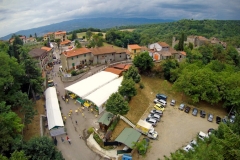 Vista dall'alto sulla Sagra della Ranocchia